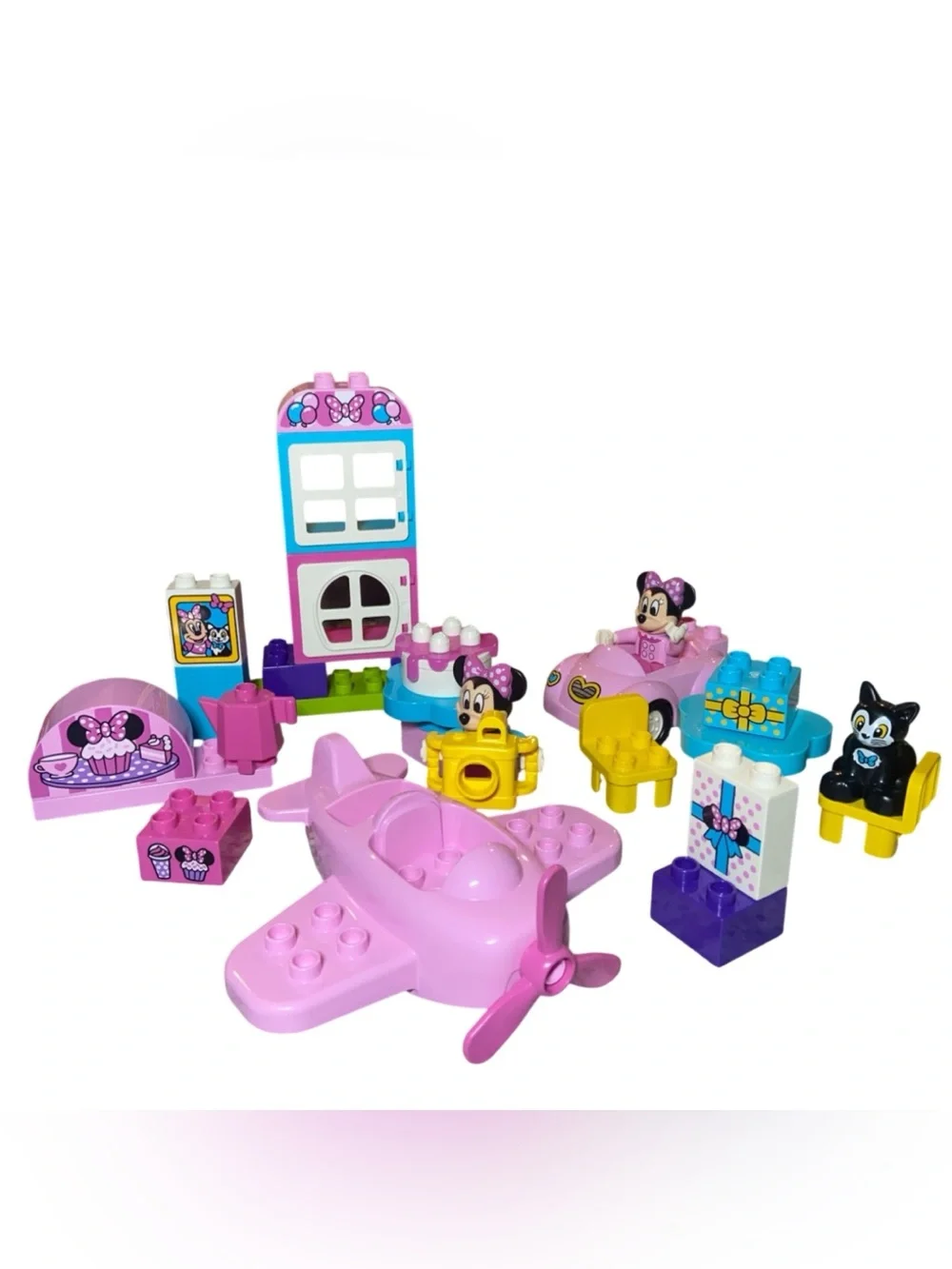 Lego Pink and Blue Playset with Yellow, Purple & Green Accents
